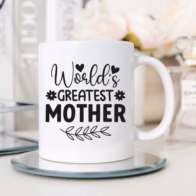 60 Second Makeover Worlds Greatest Mother Ceramic Mug in White
