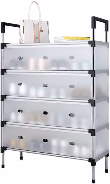 VOGREX 5 Tier Grey Cabinet Storage Organiser and Shoe Rack Stand