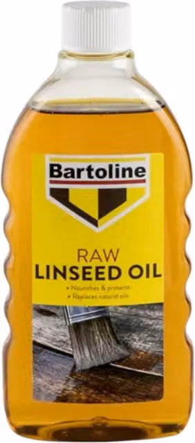 Bartoline Natural Water Repellent Raw Linseed Oil, 500 ml