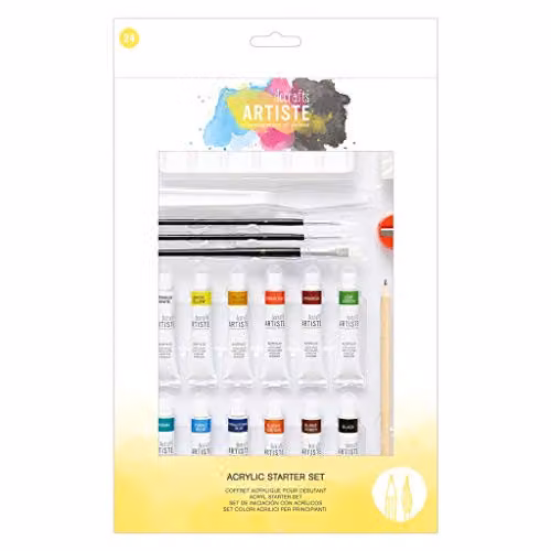 Artiste Multicolour Acrylic Starter Set for School