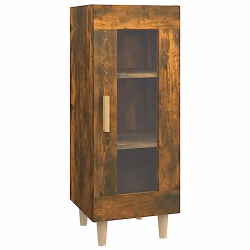 vidaXL Smoked Oak Sideboard in Brown, W/D/H: 34.5 x 34.0 x 90.0 cm – 1