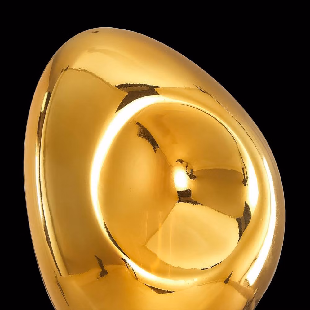 Netlighting Mabell Modern Wall Lamp with Gold Glass Shade – 3