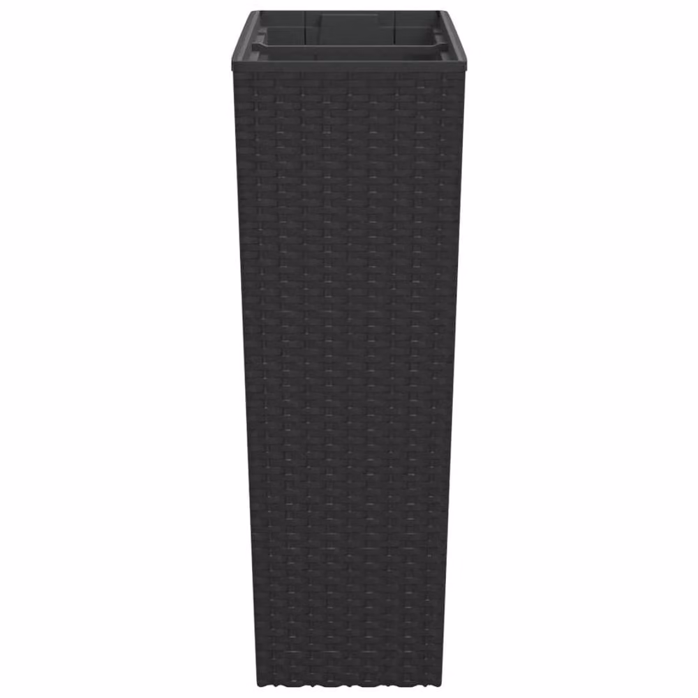 Berkfield Home Rattan Planter with Removable Inner Tub in Black and Anthracite, 44 L – 4