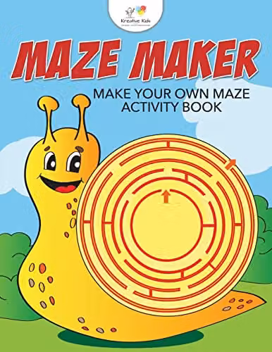 Kreative Kids Maze Maker: Make Your Own Maze Activity Book in Multicolour