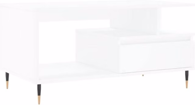Berkfield Home Modern White Coffee Table with Lift Mechanism, W/D/H: 90 x 49 x 45 cm – 1