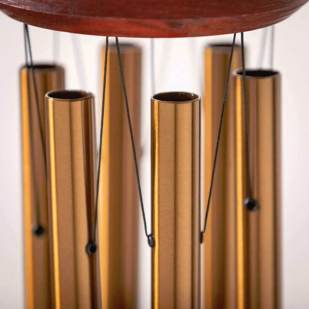 Woodstock Chimes Chimes of Pluto Windchime in Bronze Finish, H: 68.58 cm – 11