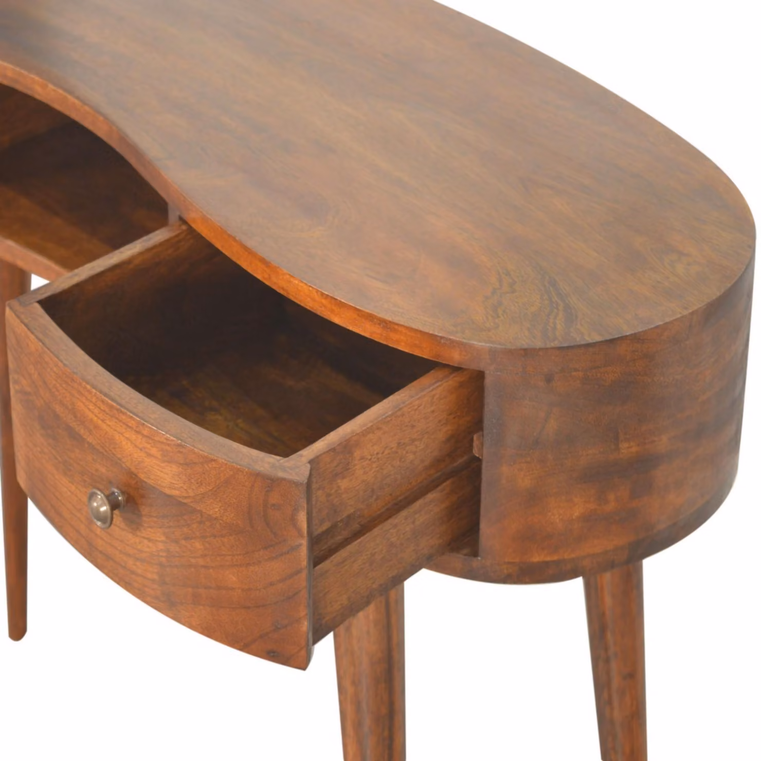 Aosom UK Wood Console Table with 2 Drawers and Open Slot in Brown, W/D/H: 110 x 35 x 78 cm – 3