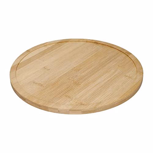 Copco Bamboo Lazy Susan Turntable Organiser, Brown, Diameter: 35 cm – 1