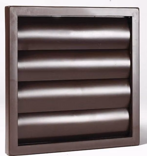 Airvent Brown Plastic Gravity Grille 100mm