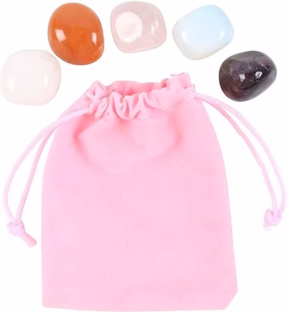 KDMK Divine Feminine Crystal Set in Multicolour and Yellow Organic Stones