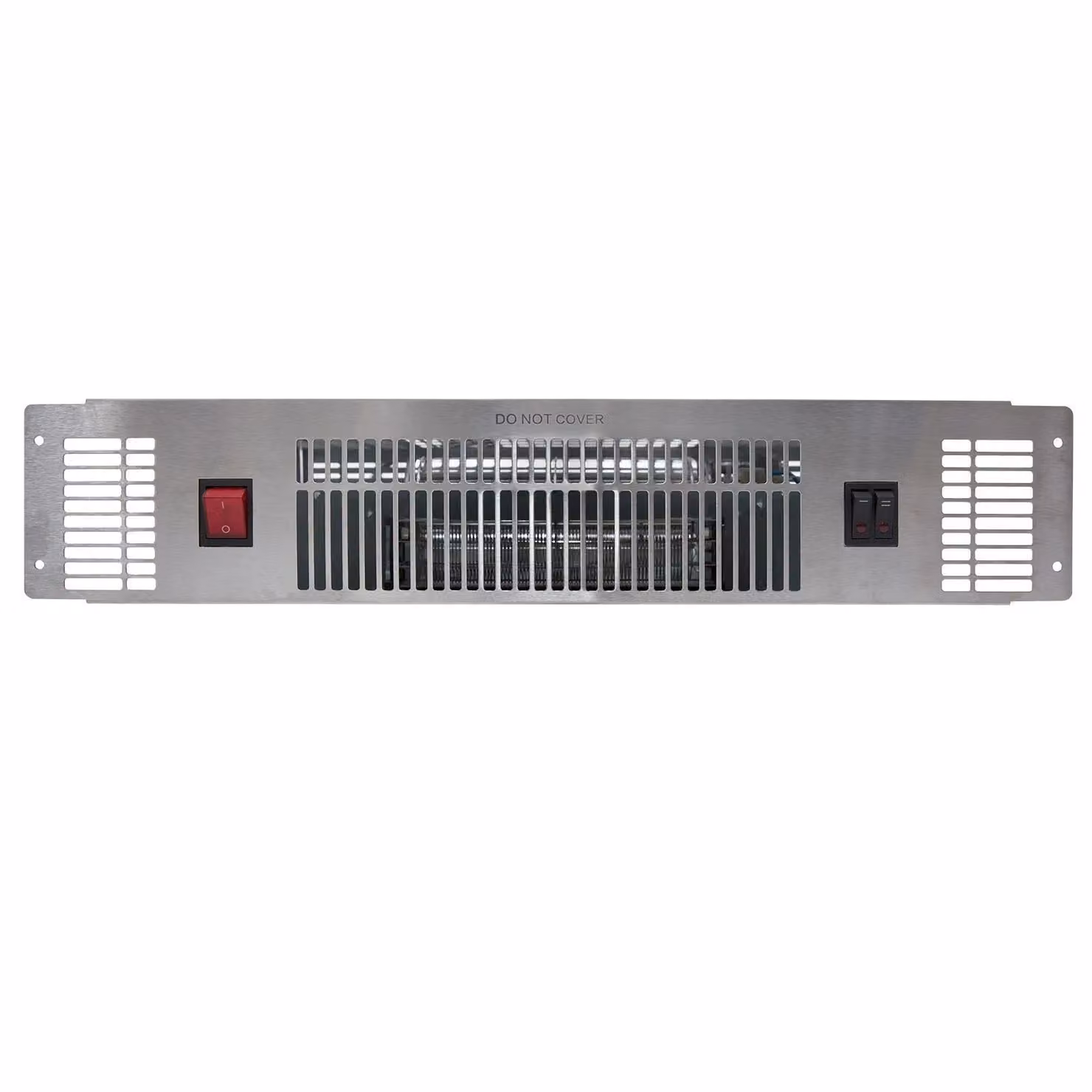 SIA 2kW Slimline Electric Kitchen Plinth Heater PLH1 in Silver Stainless Steel – 2