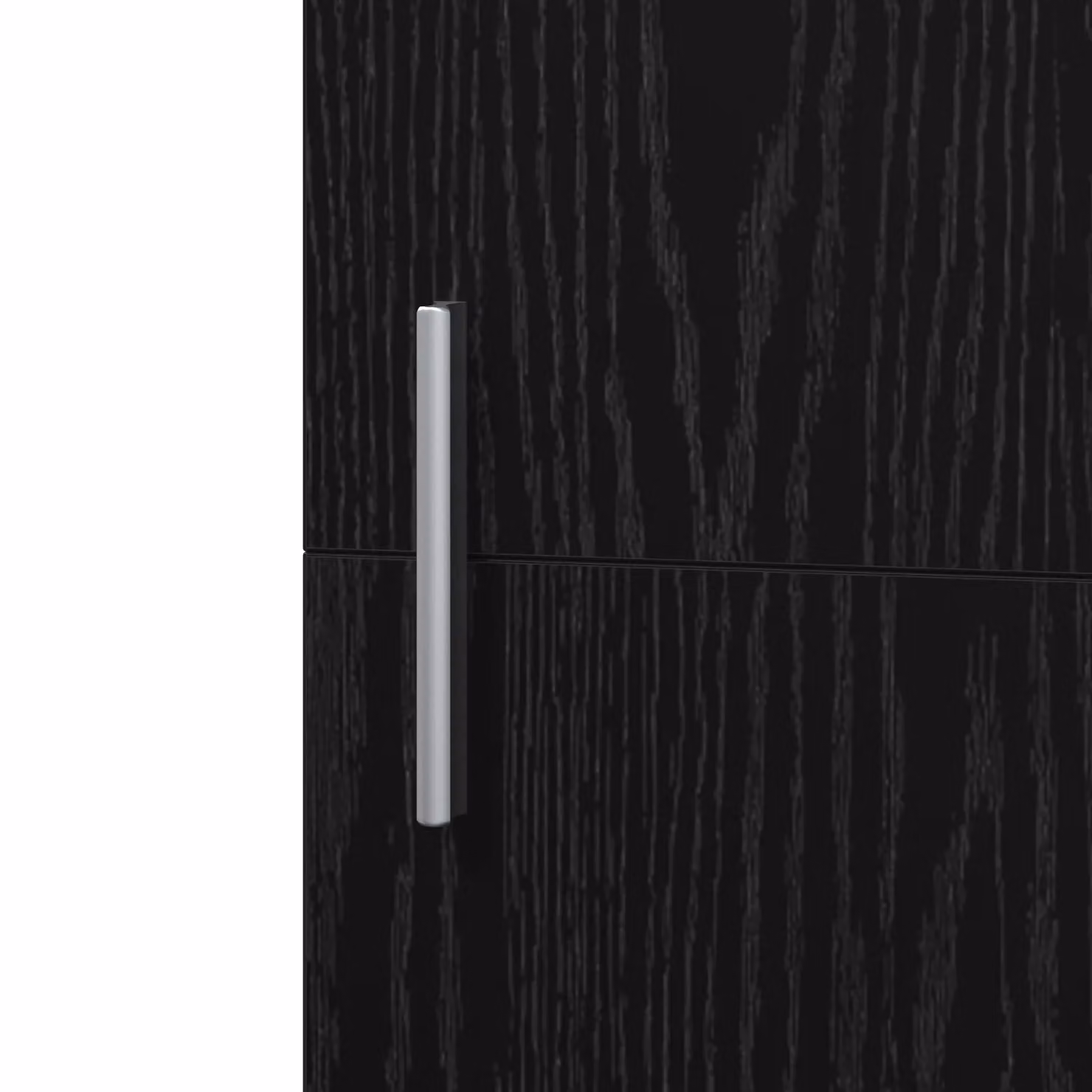 Berkfield Home Black Oak Highboard, W: 45 cm, D: 42.5 cm, H: 185 cm – 3