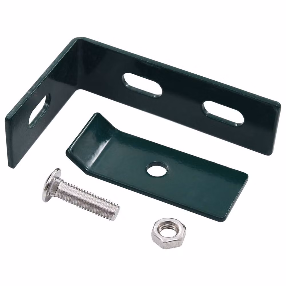 Berkfield Home Wall Mounted Corner Connector Set of 10 in Green Stainless Steel – 3