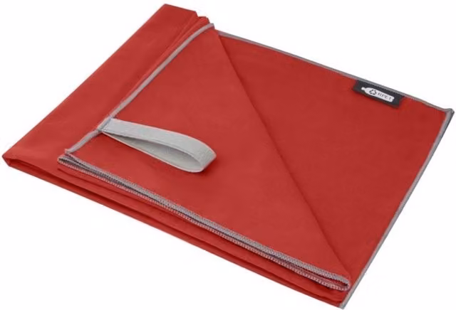 Bullet Pieter RPET Quick-Drying Fluffy Towel in Red, W/D/H: 130 x 80 x 200 cm – 1