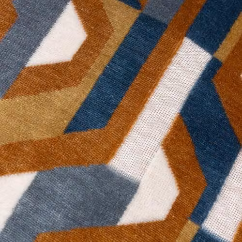 Riva Home Metro Prism Ginger Orange Velvet Jacquard Decorative Square Cushion, W/D/H: 45 x 45 x 45 cm – 3