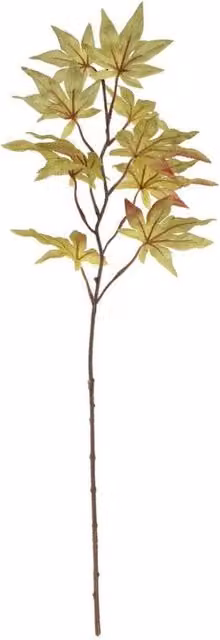 KDMD Glamis Maple Leaf Spray in Green, 2 Pack, Height: 64 cm