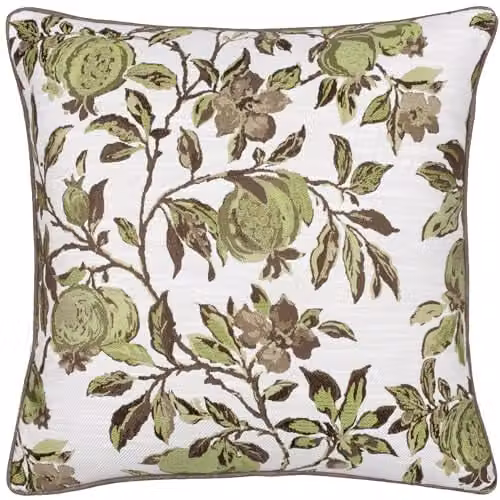 Terrys Green Floral Nature Square Polyester Filled Cushion W/D/H: 50 x 50 x 50 cm – 2