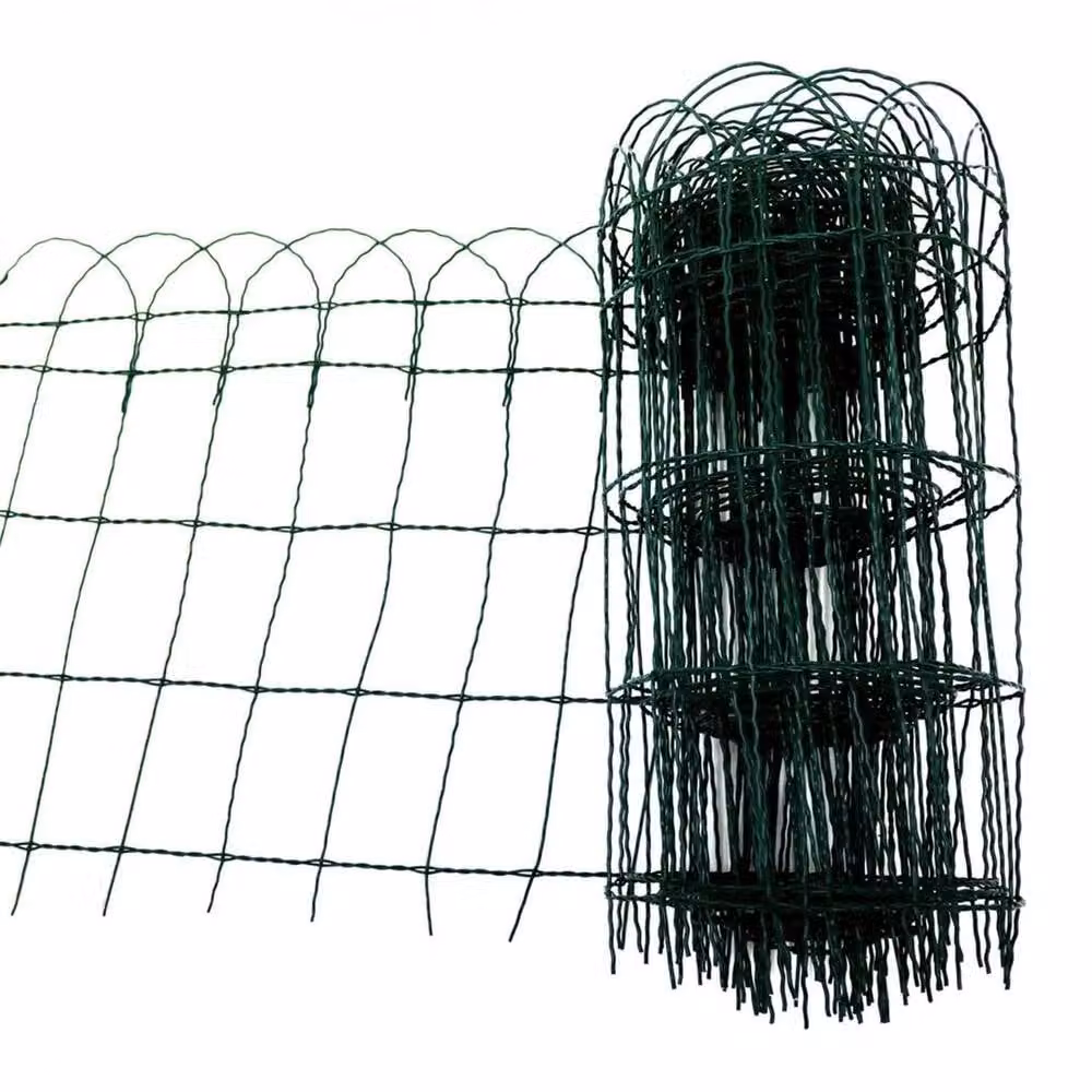 NESTLUNE Green PVC Wire Mesh Garden Lawn Border Edging Fencing – 2