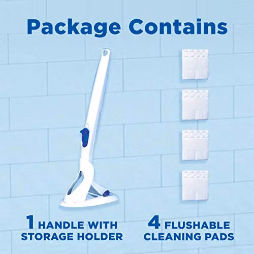 SC Johnson Duck Fresh Brush Toilet Bowl Cleaner Starter Kit with Holder and 4 Refills, White – 2