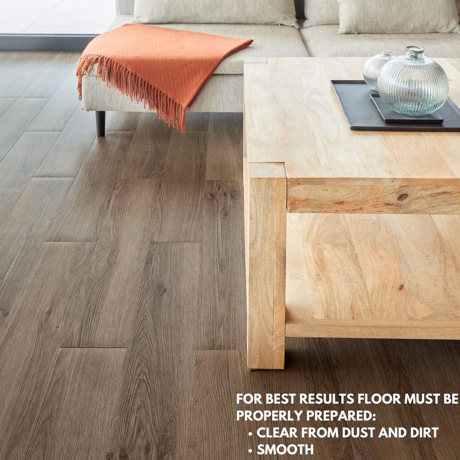 Novecrafto Self Adhesive Wood Look Vinyl Floor Planks, Brown, Pack of 36, W: 91.4 cm, D: 15.2 cm – 5
