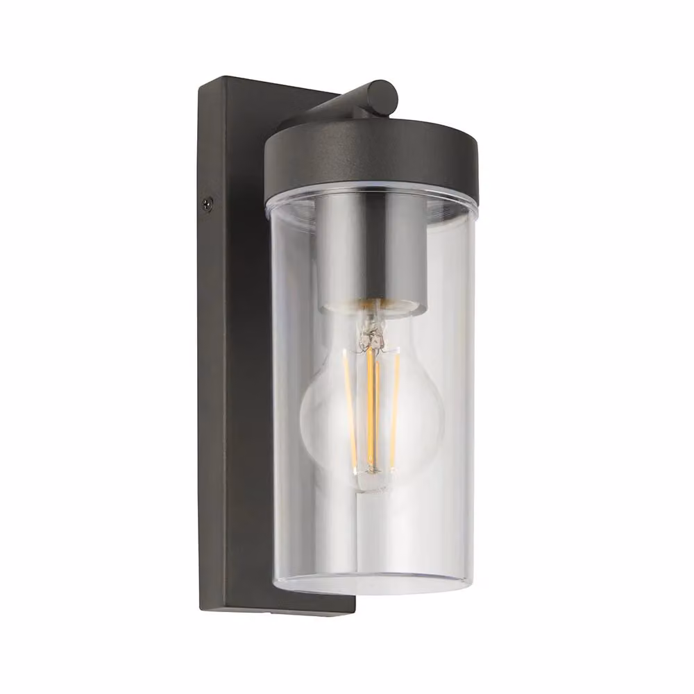 Netlighting Hayden Outdoor Wall Lamp in Anthracite Grey with Transparent Glass, IP44 Rated – 2