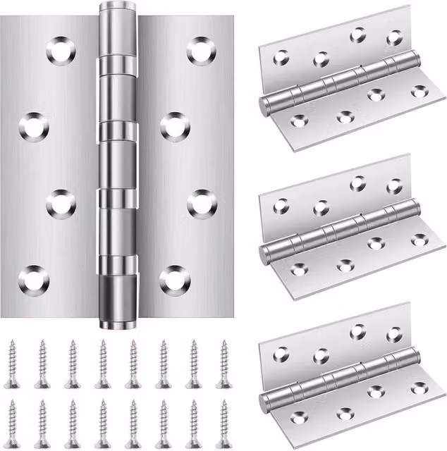 SPETLEK Stainless Steel Butt Door Hinges in Silver