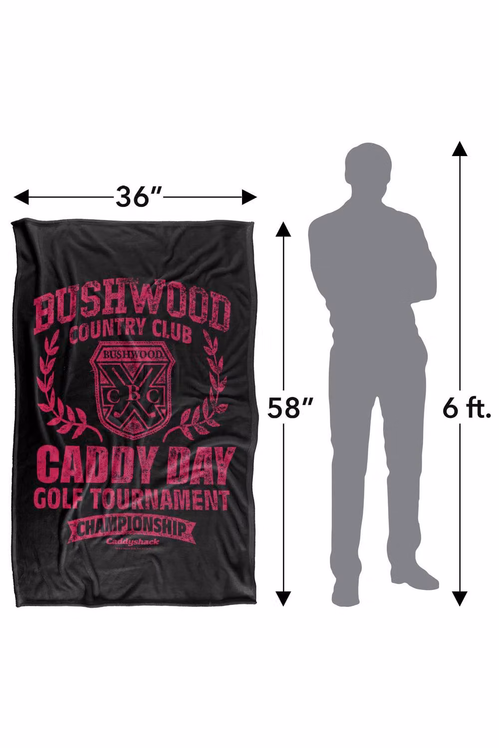 Warner Bros. Caddyshack Caddy Day Silky Touch Super Soft Extra Large Throw Blanket in Multicolour – 3
