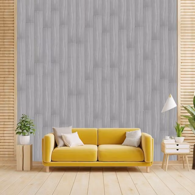 Novecrafto Grey Wood Effect Polystyrene Decorative Wall and Ceiling Panels, Pack of 12, W: 16.7 cm, L: 100 cm – 1