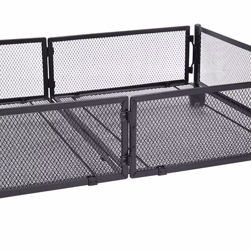 Garden Sanctuary Black Metal Mesh Underbed Storage Container on Wheels – 3