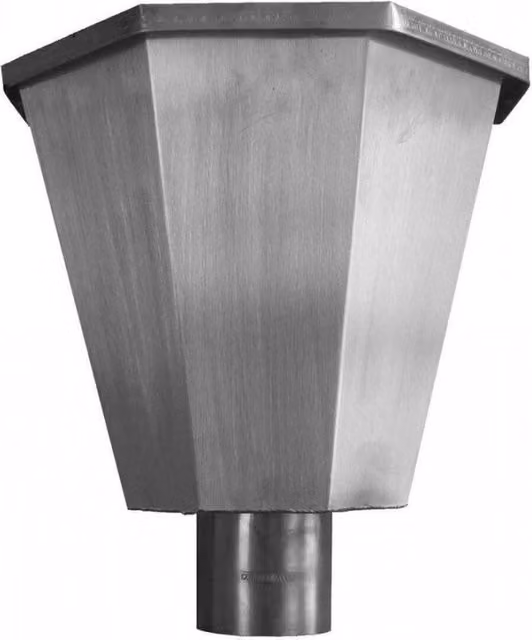 Coppa Gutta Titanium Zinc Gutter in Grey or Silver, 80mm