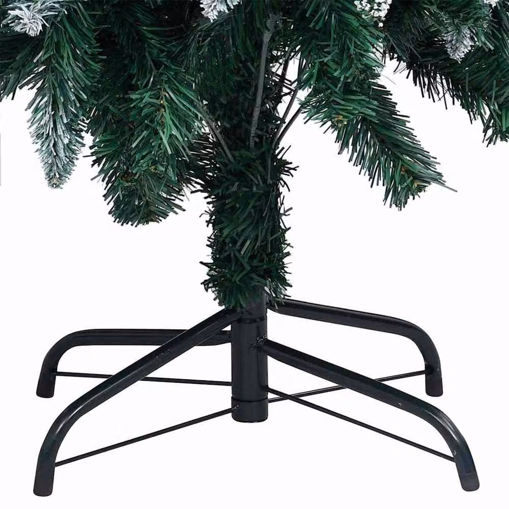 Berkfield Home Beautiful Artificial Christmas Tree with 150 Warm White LEDs and Stand in Green – 4
