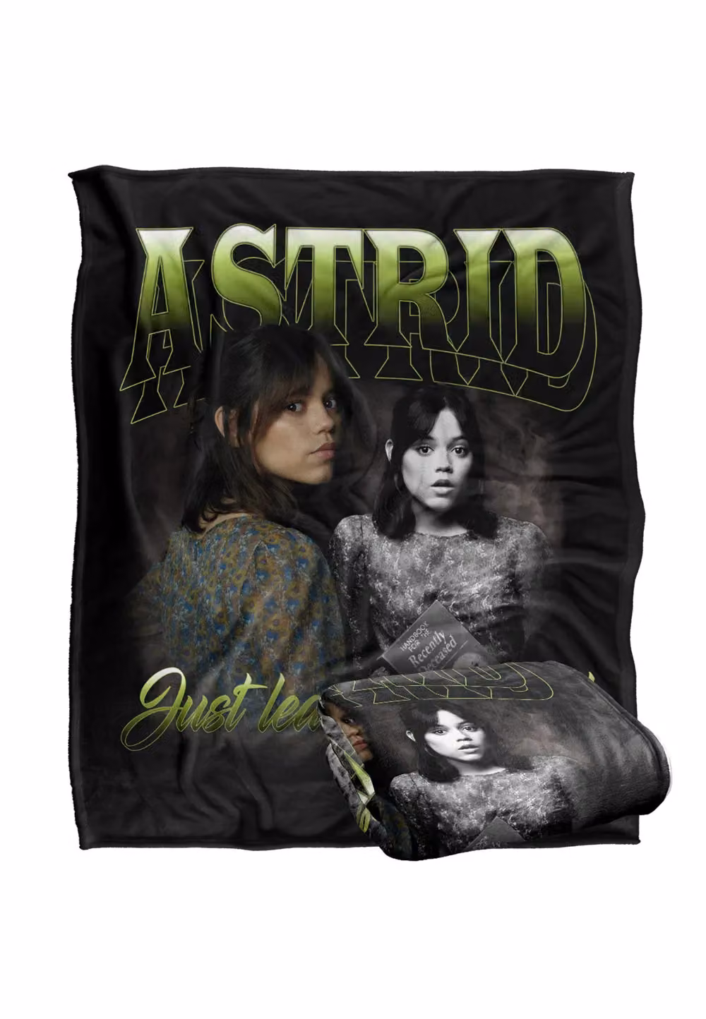 LOGOVISION Beetlejuice 2 Astrid Homage Super Soft Fleece Throw Blanket, Multicolour and White, W: 152 cm, D: 127 cm – 6