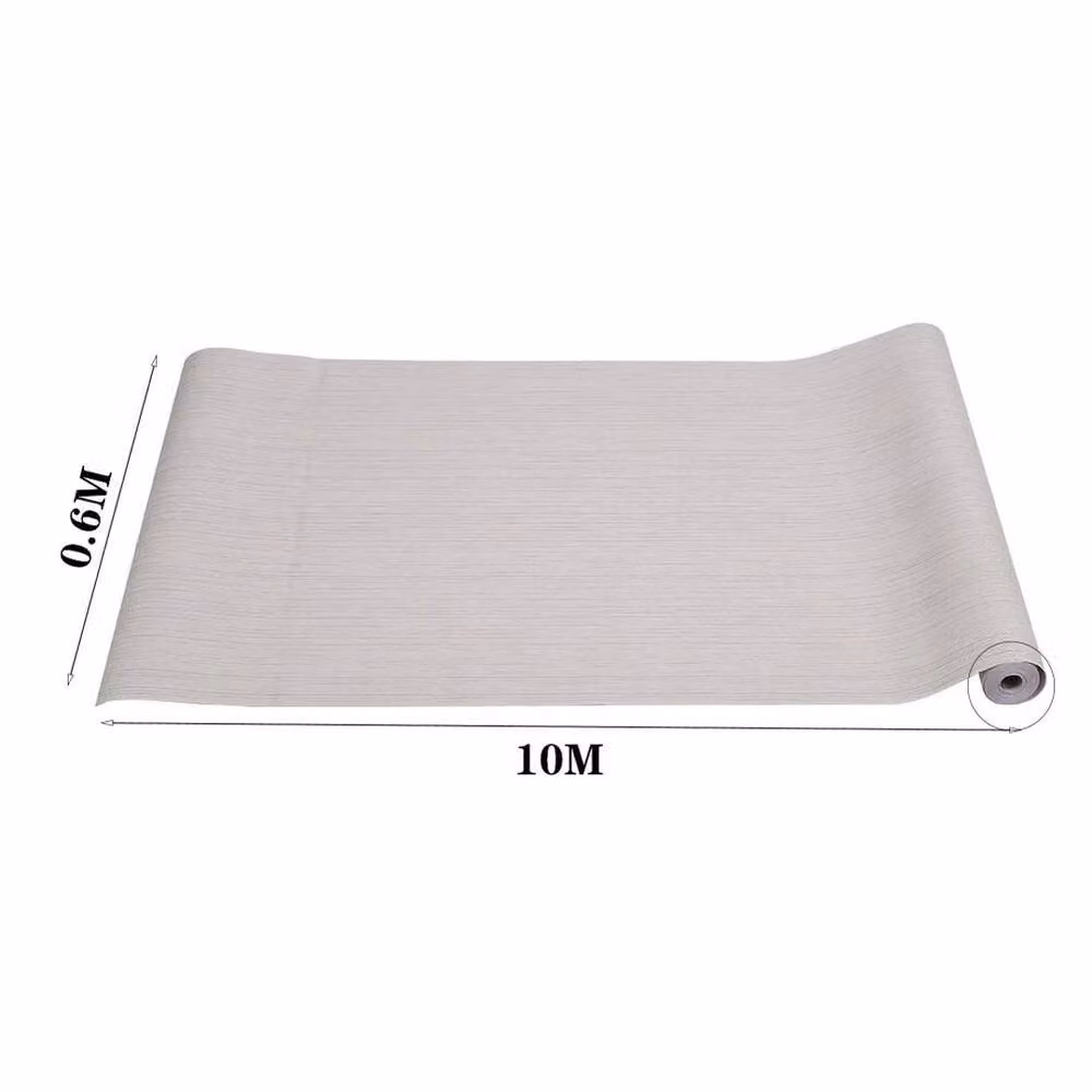 EONLION White Textured Waterproof Self-Adhesive Wallpaper Roll, Width: 100 cm, Length: 10 m – 2