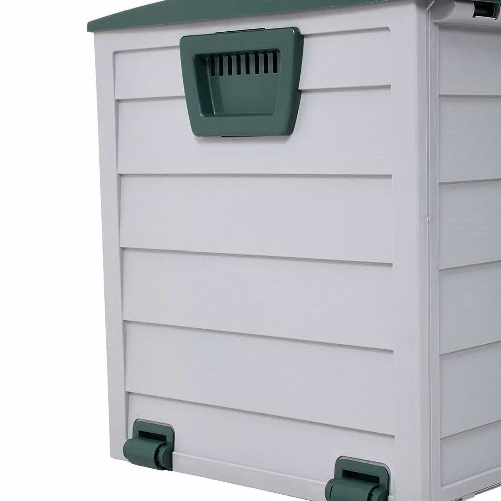 Kelvenix 290L Grey Plastic Outdoor Garden Storage Deck Box – 3