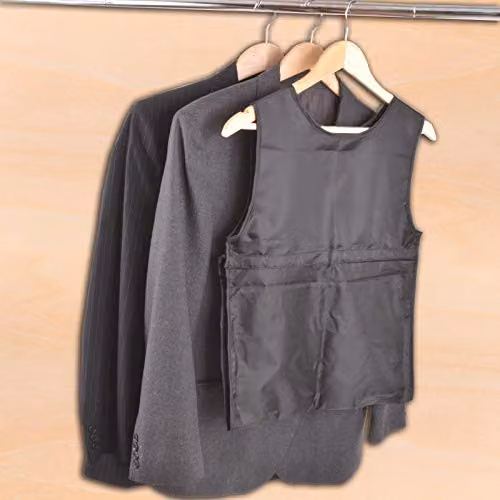 mysmartbuy Dress Shaped Hanging Wardrobe Organiser in Black and Transparent with 9 Zipped Pockets, W: 58.5 cm, H: 39.5 cm – 2