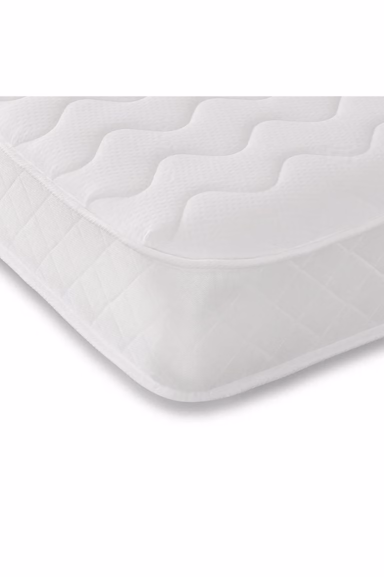 Starlight Beds Flame Hybrid Mattress in White, Soft Feel Memory Foam and Spring Support, Small Single