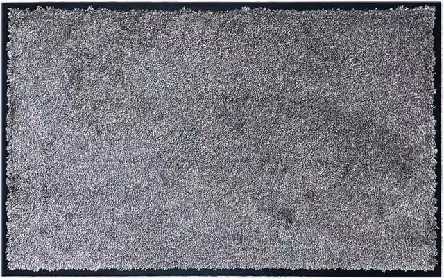 The Rug Shop UK Grey Modern Plain Washable WashaMat W/D: 80 x 50 cm