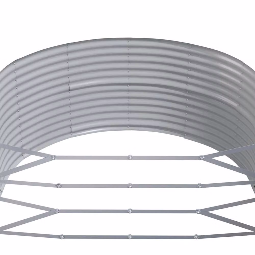 Berkfield Home Garden Anthracite Raised Bed in Powder-coated Steel, W/D/H: 212 x 140 x 68 cm – 3