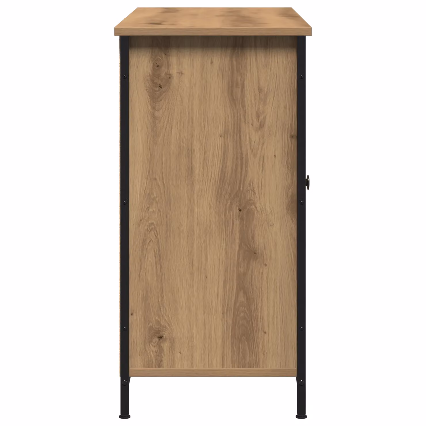 Berkfield Home Artisan Oak Sideboard in Brown, W/D/H: 100 x 35 x 70 cm – 3