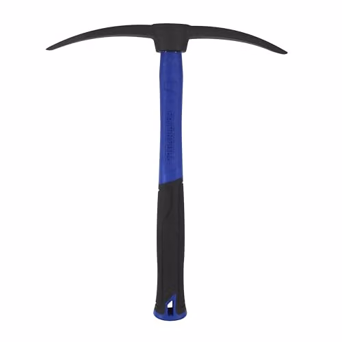 Faithfull Double Point Mortar Pick with Fibreglass Shaft and Steel Head in Blue