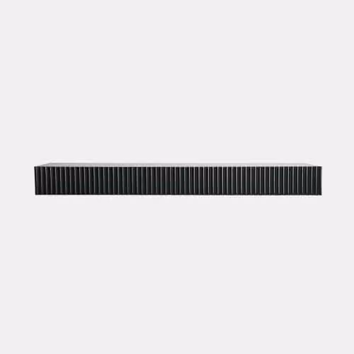 OHS Ribbed Floating Wall Shelf in Forest Green