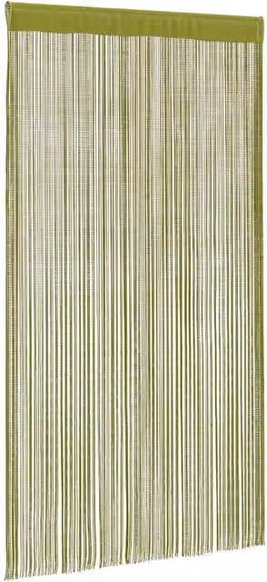 Berkfield Home Green String Curtains, 2 Pack, W: 140 cm, H: 250 cm