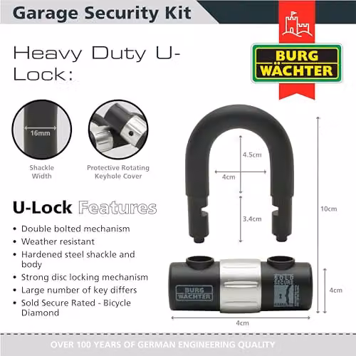 Burg-Wächter Garage Security Kit, Black – 3