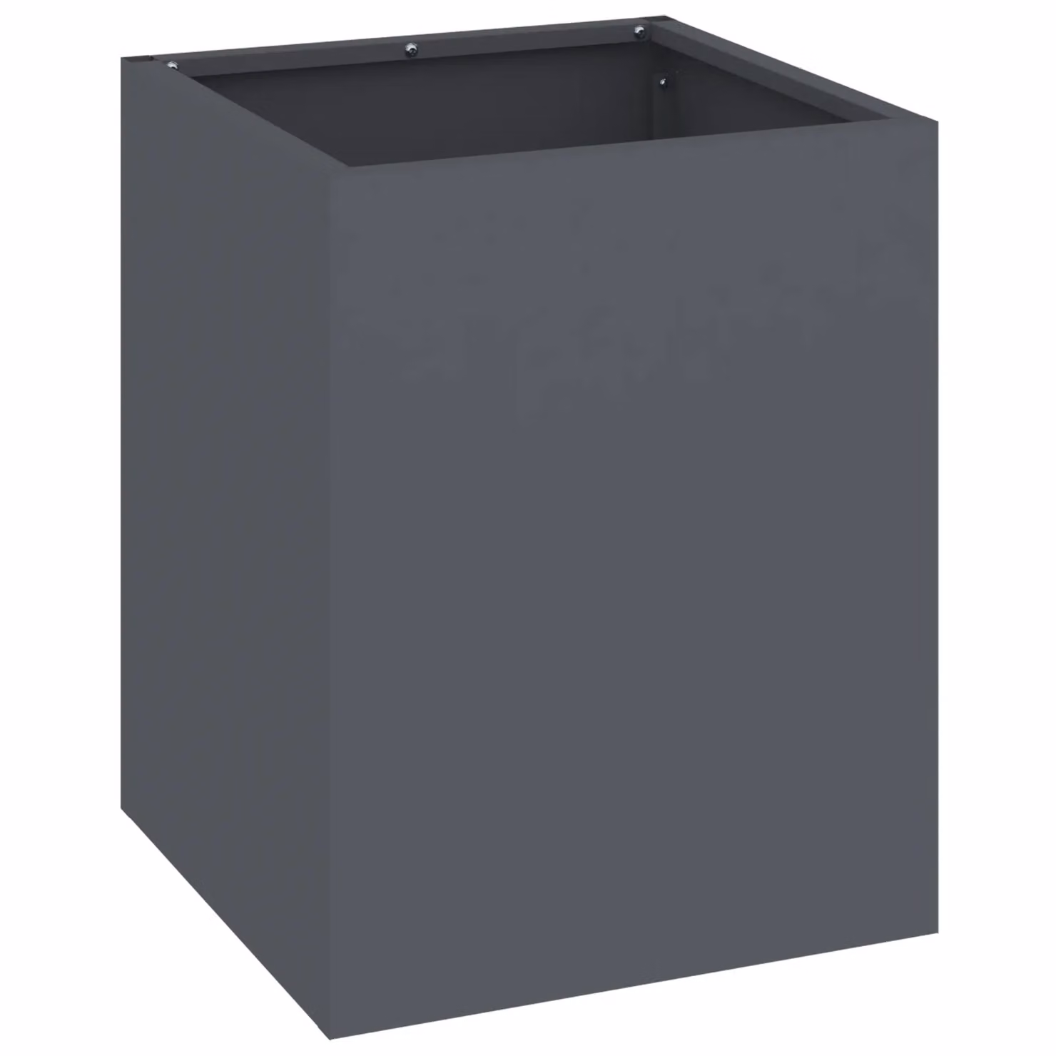 Berkfield Home Anthracite Steel Garden Planter Tub W: 40.0 cm, D: 32.0 cm, H: 32.0 cm – 2