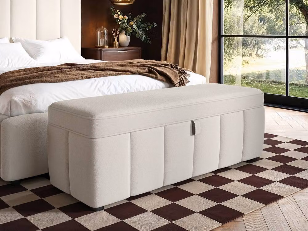 Solace+Co Emilie Upholstered Blanket Box in Cream – 2