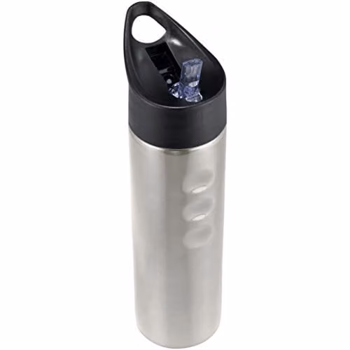Bullet Trixie Stainless Steel Sports Bottle with Flip Cap, Silver, 750 ml