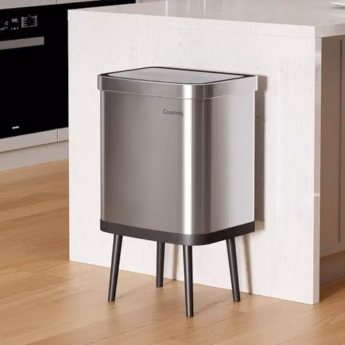 MCC Direct 35L Smart Sensor Motion Activated Kitchen Waste Bin in Silver – 3
