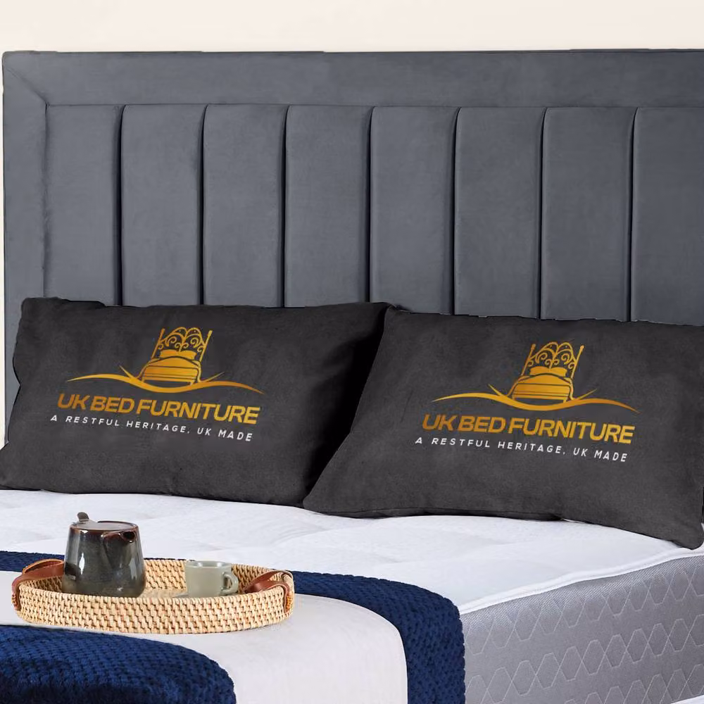 UK Bed Furniture Siarra Ottoman Gas Lift Upholstered Velvet Bed in Anthracite Grey, W/D/H: 120 x 200 cm – 2