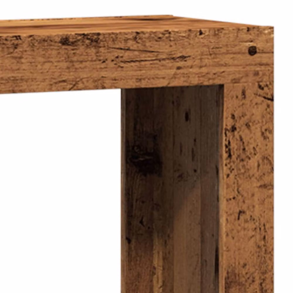 Berkfield Home Nesting Coffee Tables, 3 Piece Set in Brown Rustic Engineered Wood – 3