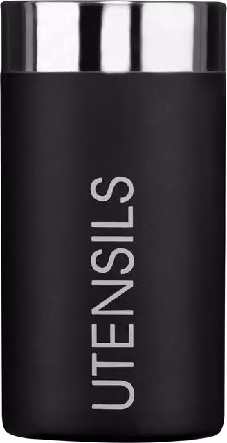 Premier Housewares Stainless Steel Freestanding Utensil Holder, Black